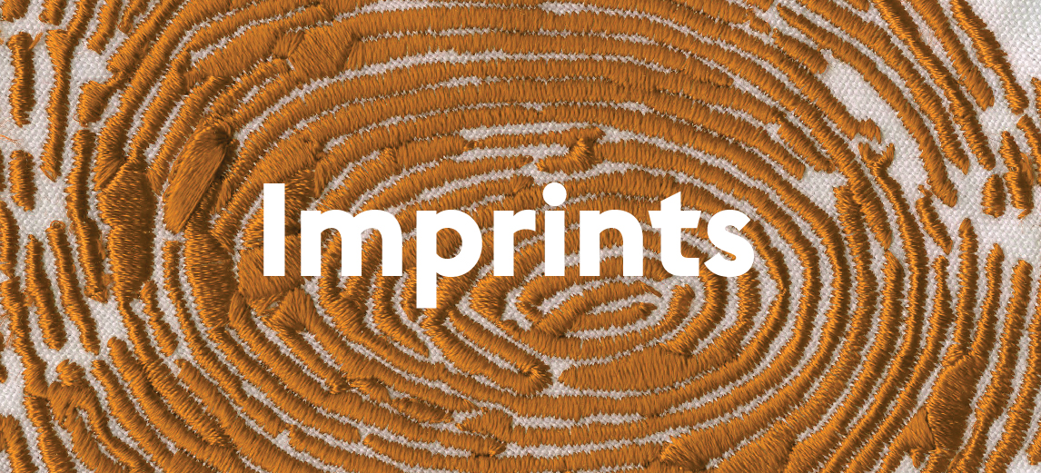 thumbprint with text "Imprints"