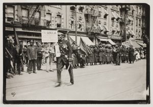 James VanDerZee's photograph, "Marcus Garvey, UNIA Parade, New York City," (1926).