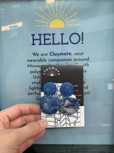 An early rendition of Claymate packaging.