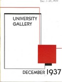 University Gallery 1937 poster
