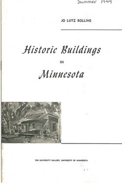 Historic Buildings in Minnesota cover