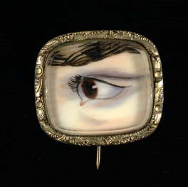 painting of an eye reflected in a mirror