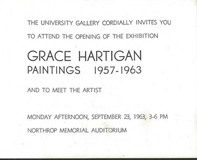 Grace Hartigan paintings notice