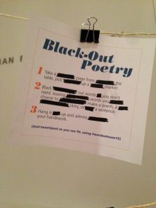 Black out poetry