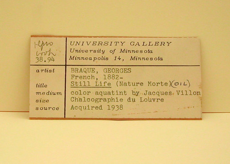 university gallery card