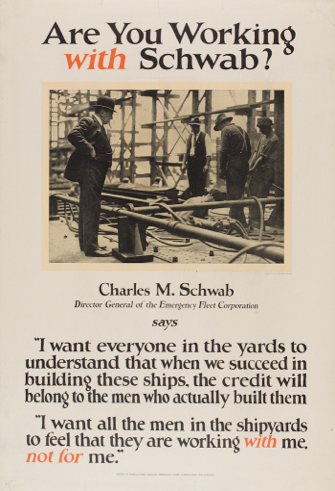 "Are You Working with Schwab?" poster