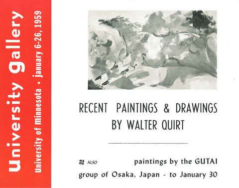 Recent paintings by Walter Quirt poster