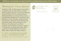 Minneapolis Guitar Quartet poster