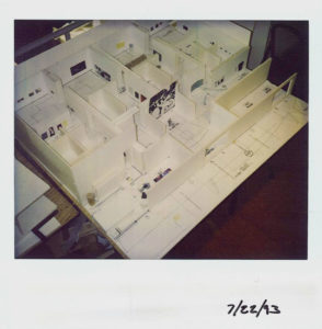 Paper model of the museum