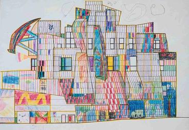 Partially colored in Weisman building
