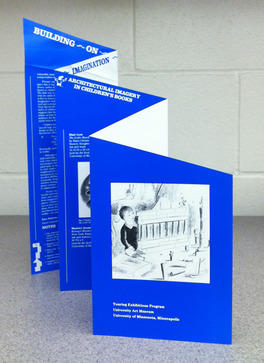 A blue pamphlet